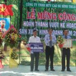 Doanh thu Cao su Bình Thuận năm 2017 ước đạt 540 tỷ đồng