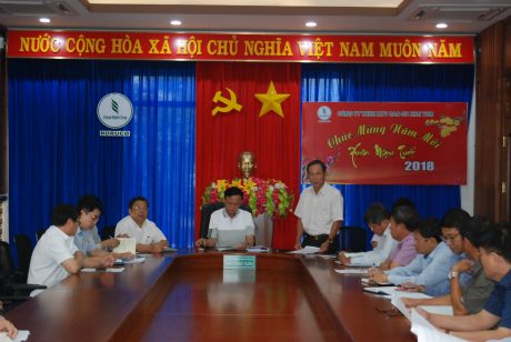 TGĐ Trần Ngọc Thuận phát biểu tại buổi làm việc