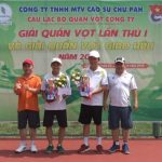 Cao su Chư Păh tổ chức giải quần vợt lần thứ nhất 2019