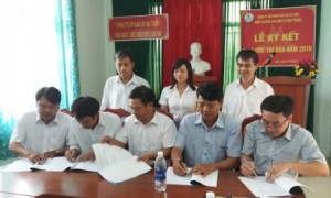 Các đơn vị ký kết thi đua năm 2019