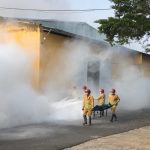 Cao su Tân Biên thực tập phòng cháy chữa cháy, cứu nạn cứu hộ