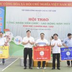 Cao su Krông Buk - Rattanakiri đạt giải nhất toàn đoàn Hội thao Khu vực Campuchia - Lào