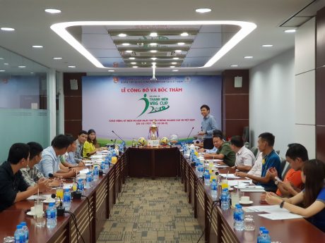 Quang cảnh Lễ công bố và bốc thăm giải bóng đá THANH NIÊN - VRG CUP năm 2019