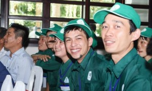 Lốp xe VRG được sử dụng trong xe chở mủ tại Công ty cao su Chư Păh.
