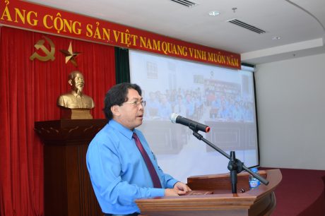 Ông Phan Mạnh Hùng - Chủ tịch CĐCSVN phát biểu khai mạc