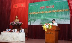 TGĐ VRG Huỳnh Văn Bảo phát biểu tại hội nghị