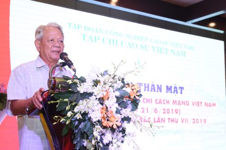 Ông Trần Ngọc Thành - Nguyên Chủ tịch HĐQT VRG phát biểu tại buổi lễ