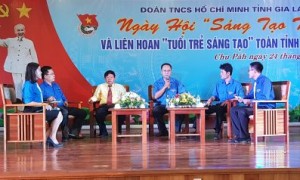 Lãnh đạo Đảng ủy Công ty và Đoàn TN tỉnh giao lưu đối thoại với ĐVTN Công ty