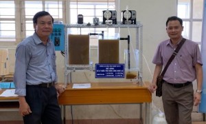 Mô hình dự thi thiết bị xử lý nước thải cao su.