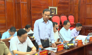 Ông Trần Ngọc Thuận – Chủ tịch HĐQT VRG phát biểu tại buổi làm việc với tỉnh Bình Phước