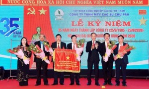 Lãnh đạo công ty nhận cờ thi đua xuất sắc của Chính phủ năm 2018